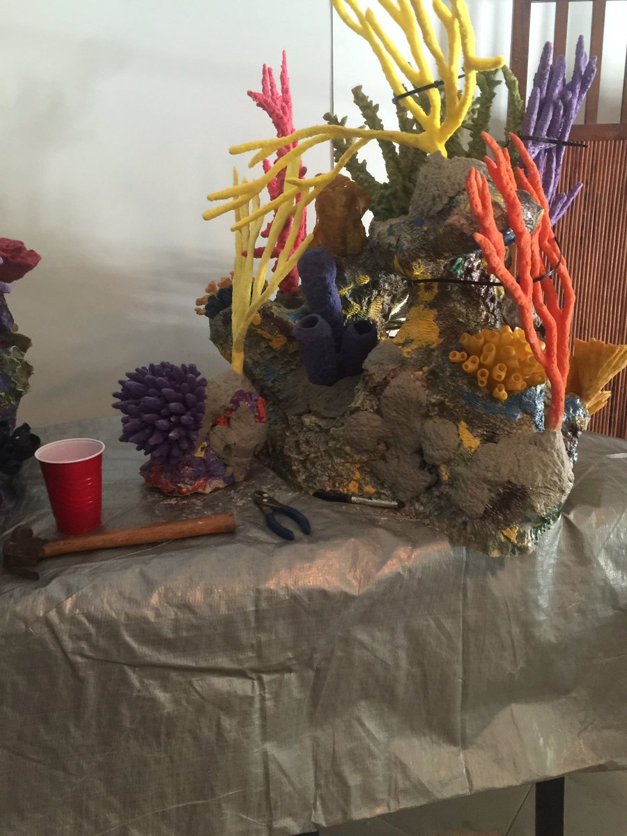 reefscapes's tweet image. Allen's latest creations. We know our football fan/clients that will like these custom artificial reef structures!