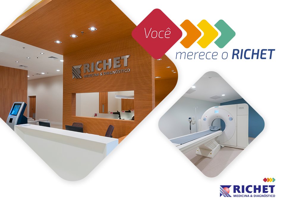 RichetLab's tweet image. Um centro moderno, com o conceito inovador que reúne no mesmo lugar exames laboratoriais e de imagem.