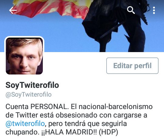 SoyTwiterofilo's tweet photo. Me han suspendido la cuenta de @twiterofilo, pero la censura no me va a callar. RT para difundir

#TwiterofiloIsBack https://t.co/bc7EbQqhVe