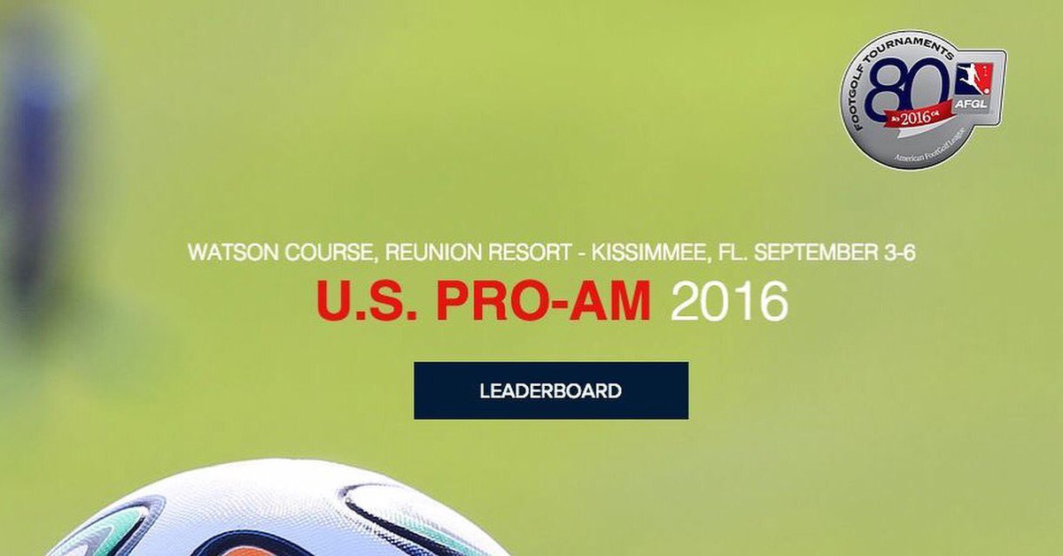 US Pro-Am 2016 at <a href="/ReunionResort/">Reunion Resort</a> - 144 Players from 15 Countries. SOLD OUT!!! Leaderboard: 
footgolf.us/proam-leaderbo…