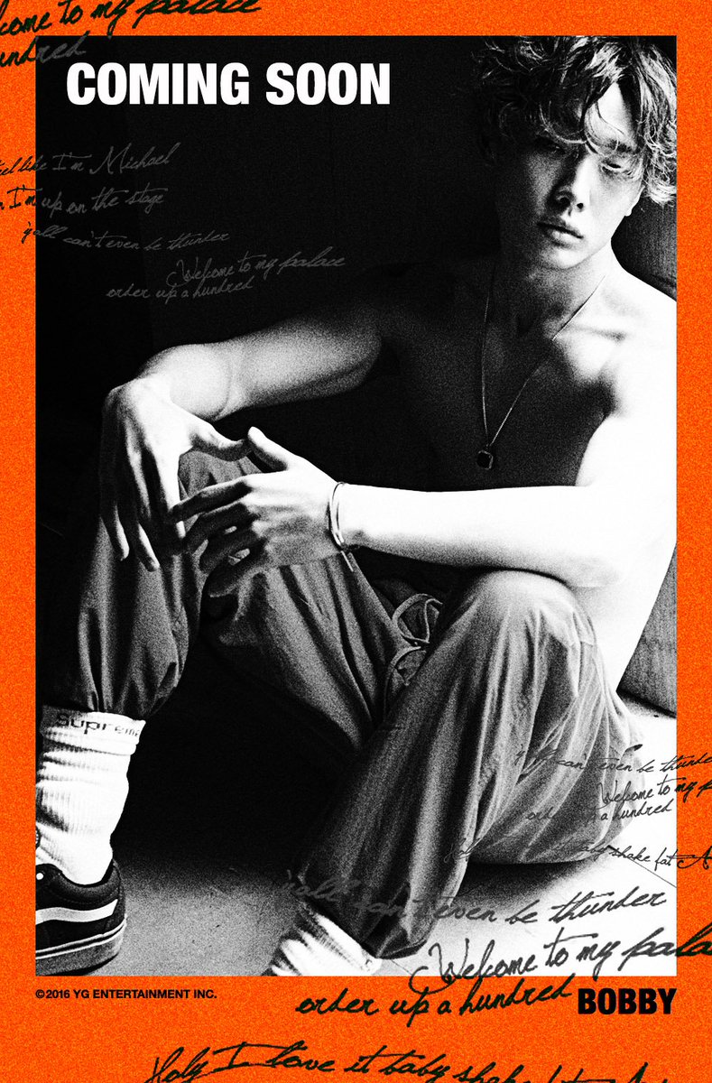 ygent_official's tweet photo. [BOBBY - COMING SOON]
originally posted by https://t.co/XZQ3IOZLby
#BOBBY #바비 #김지원 #김밥 #NEWRELEASE #SEP2016 #YG https://t.co/x4vMsW8SSJ