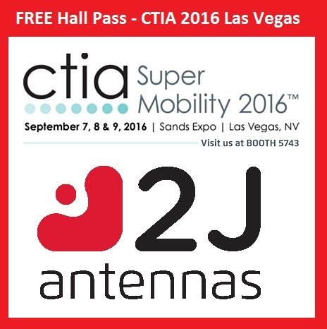 Free CTIA Hall Pass here: hallpass.ctiasupermobility2016.com/exhibitor/5594 #ctia2016 #antennas #lte #M2M #IoT #4G #freetickets <a href="/CTIAShows/">CTIA Super Mobility</a>