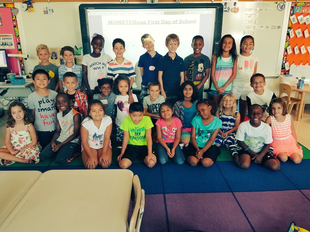 MONSTERous first day!!! <a href="/LittleBennettES/">Little Bennett ES</a> @LBESPrincipal