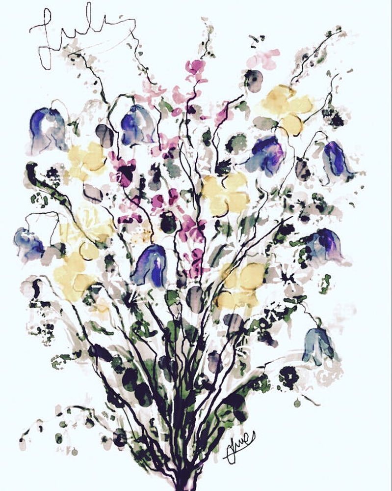 AurynInk's tweet photo. Almost missed these wild flowers by @june_illustrations masterful with Auryn Ink on iPad. #watercolor #digitalwater… https://t.co/MZUGgaQsp9