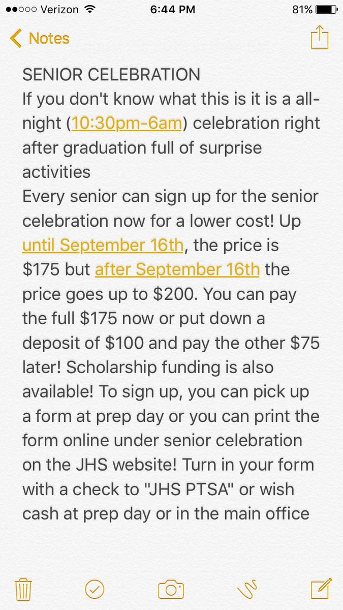 JHSCab2017's tweet photo. 🔴🔵⚪️ATTENTION SENIORS!!!!!!!! ⚪️🔵🔴 
please read and spread the word! https://t.co/aFsblryYcc