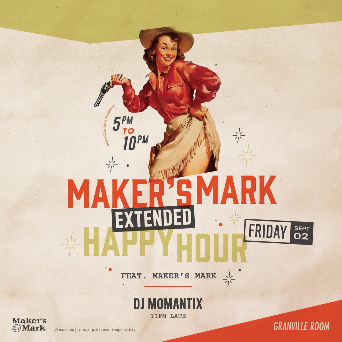 GranvilleRoom's tweet photo. What's better than happy hour? EXTENDED HAPPY HOUR 🎉. Join us Friday 5⃣ to 🔟 https://t.co/JCiJh4DRgz