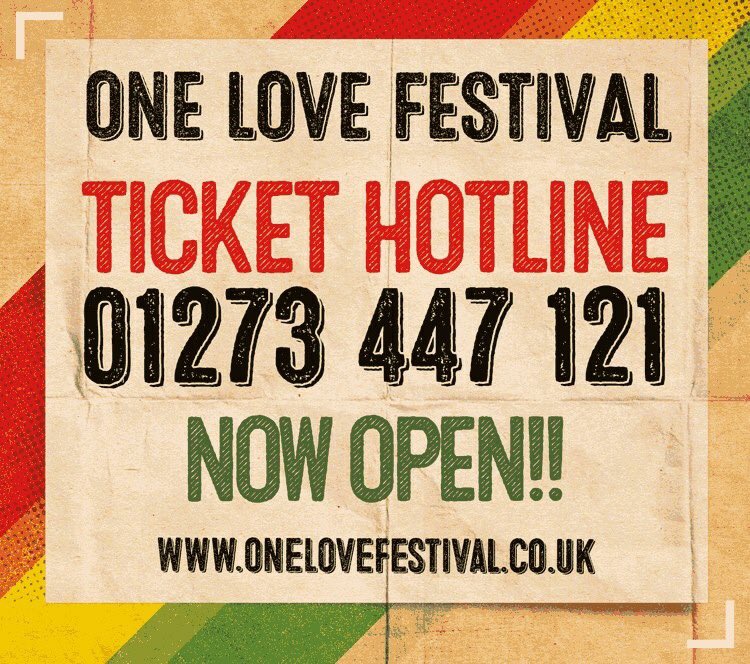 Looking forward to <a href="/OneLoveFestival/">One Love Festival</a> this weekend. Get your tickets now! #reggea #dub #festival