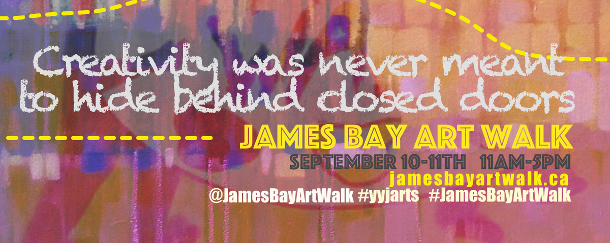ArtistsofYYJ's tweet image. DONT MISS  #JamesBayArtWalk SEP 10th-11th @AeryanaCastley Maps distributed this week! @DowntownAround  #art #yyj