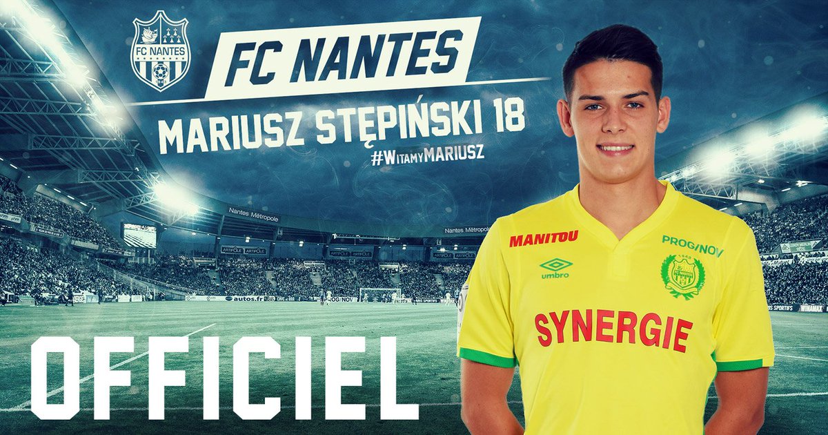 FCNantes's tweet photo. [OFFICIEL] Mariusz Stępiński rejoint le #FCNantes #4ans #WitamyMariusz #AllezFCNantes https://t.co/9c823orepN https://t.co/ctaVcBPmNv
