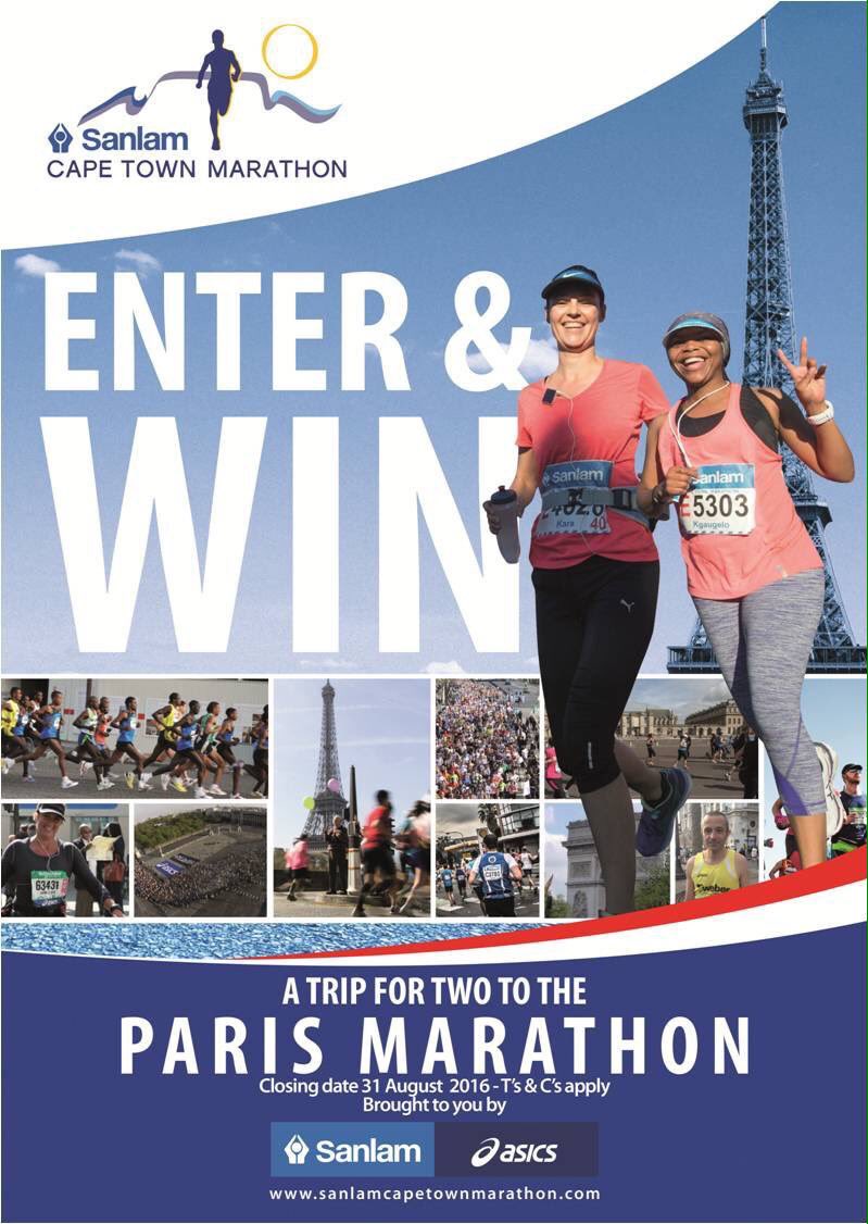 CTMarathon's tweet image. Enter the Sanlam Cape Town 10km Peace run&amp;amp;stand the chance of winning tickets for 2 to the IAAF 2018 Paris Marathon