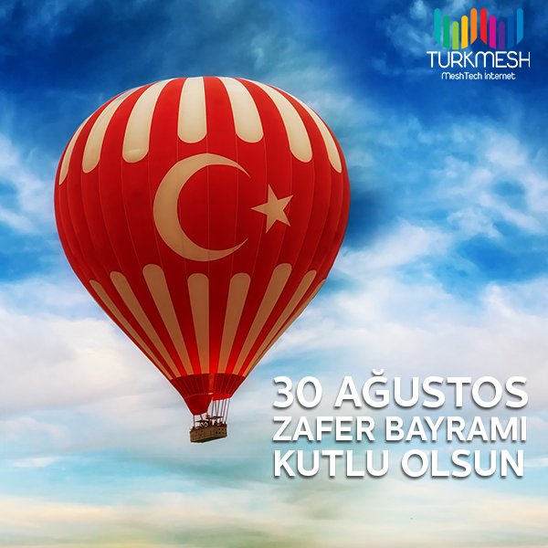 TURKMESH's tweet photo. Tüm Türkiye'nin 30 Ağustos Zafer Bayramı'nı kutlarız. #Turkmesh #30Ağustos #bayram https://t.co/8CMYq55f8k
