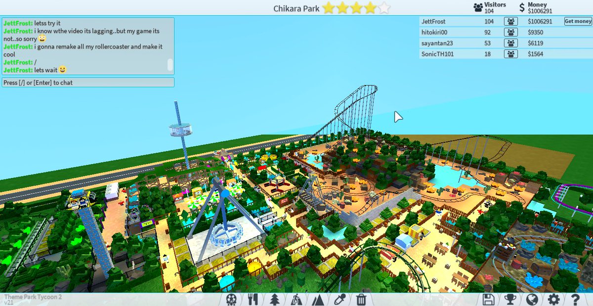 Luxify Heart On Twitter Hello Look My Themeparktycoon2 Its - sonic tycoon roblox