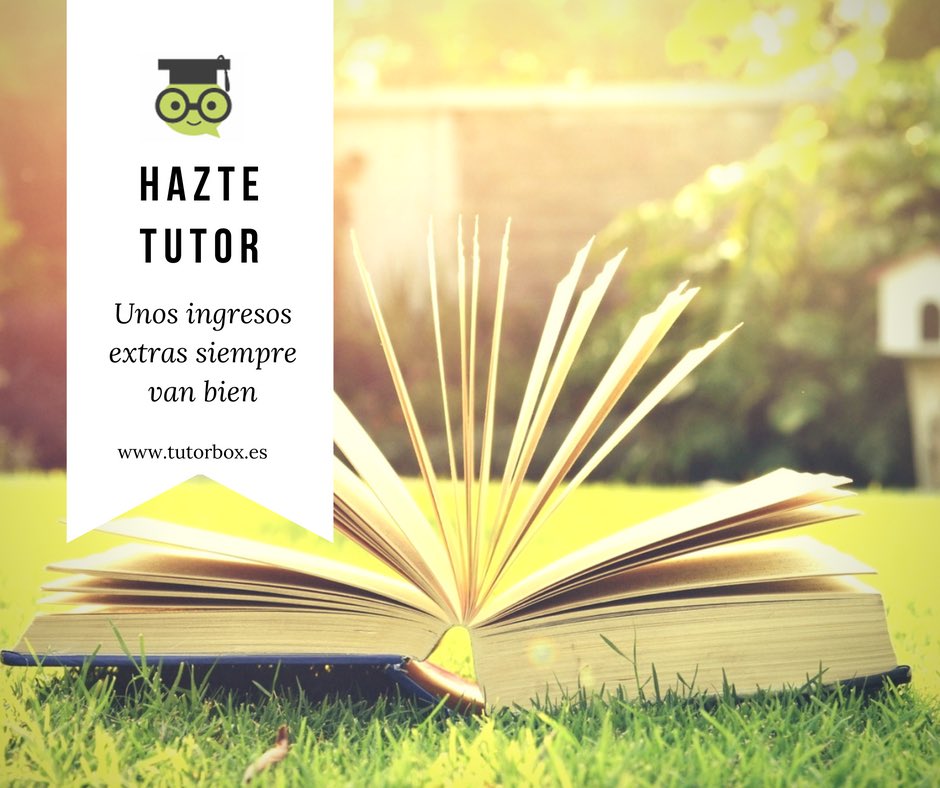 tutorboxes's tweet image. Has pensado en ser un tutor? Ayuda a estudiantes y gana un dinero extra. Mira como en tutorbox.es/2016/08/dar-cl…