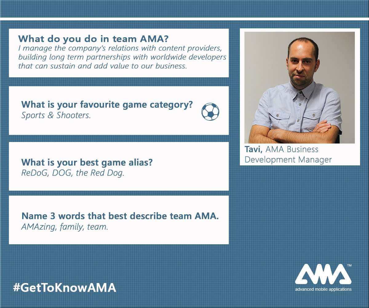 AMobileA's tweet photo. Want to #GetToKnowAMA? Here are a few words from Tavi, our Business Development Manager. https://t.co/BXxwDO5ufA