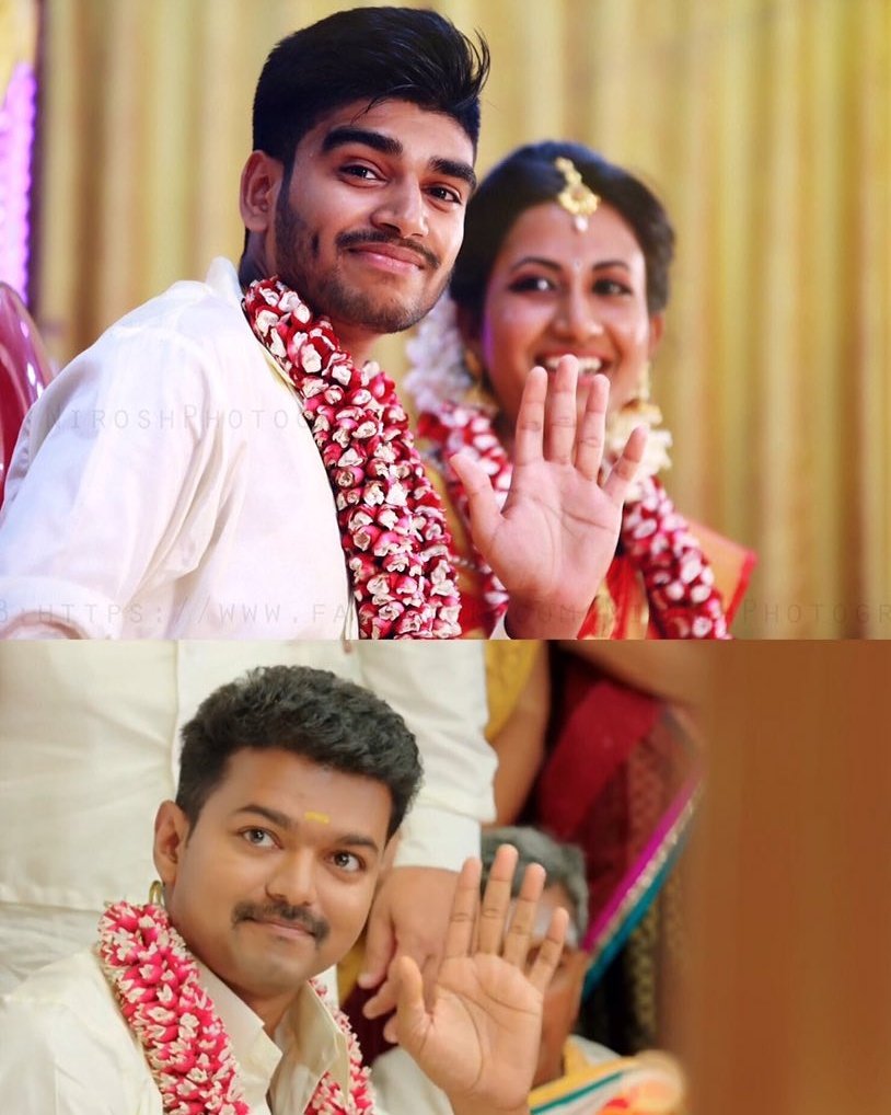 sujan_sunthar's tweet image. My wedding 

#vijay anna style. Just tried😝