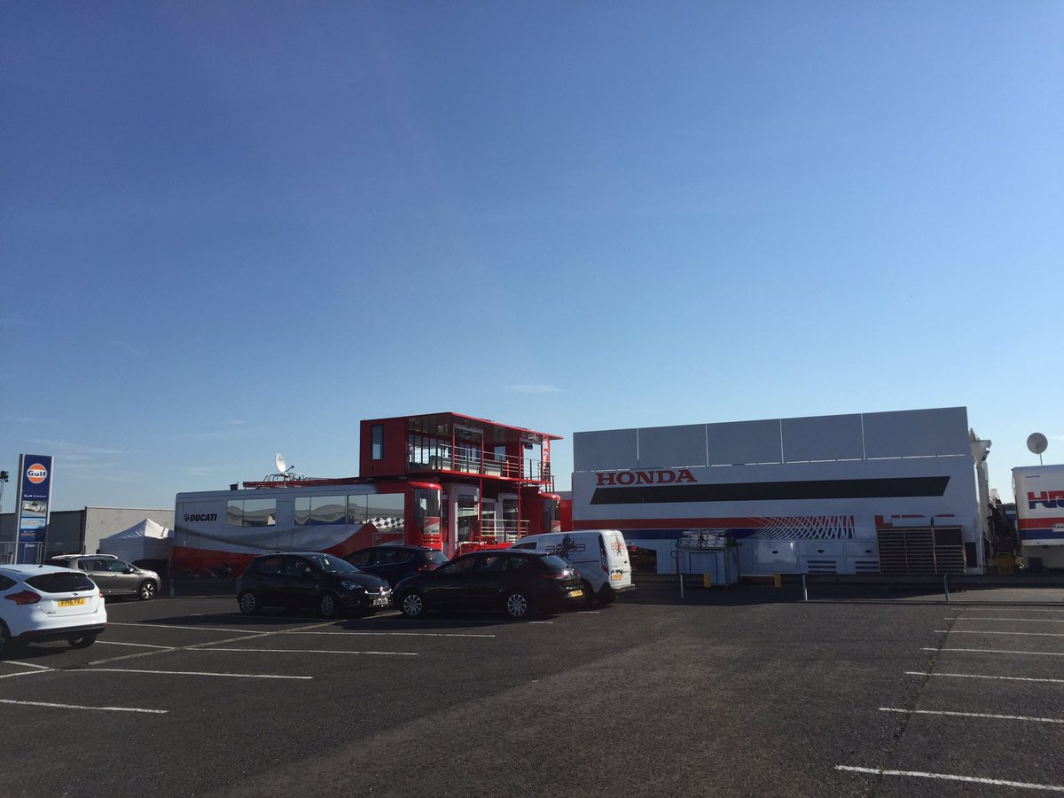 SilverstoneUK's tweet photo. The #MotoGPBuild is well underway... 2 more sleeps until it's kick off with @2WheelsforLife ππ https://t.co/BtGZCeM11E