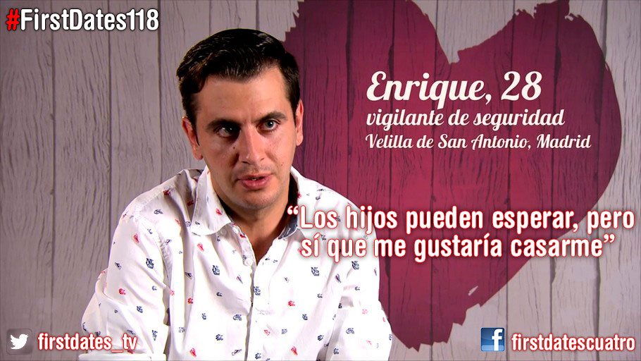 firstdates_tv's tweet photo. Enrique pensó que Bea era una single Rajoy lady #FirstDates118 https://t.co/djQtQsIhLO https://t.co/CNJNPAbN6w