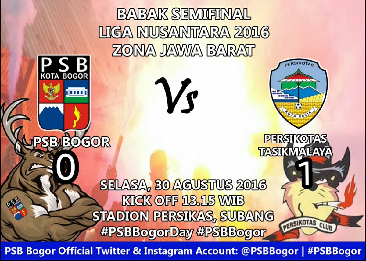Full Time
PSB Bogor 0 - 1 Persikotas
#PSBBogorDay #PSBbogor