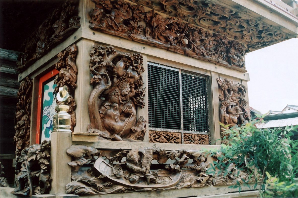 ukiyoeota 千葉県「佐原の大祭」下新町区の山車彫刻（文久二年 石川