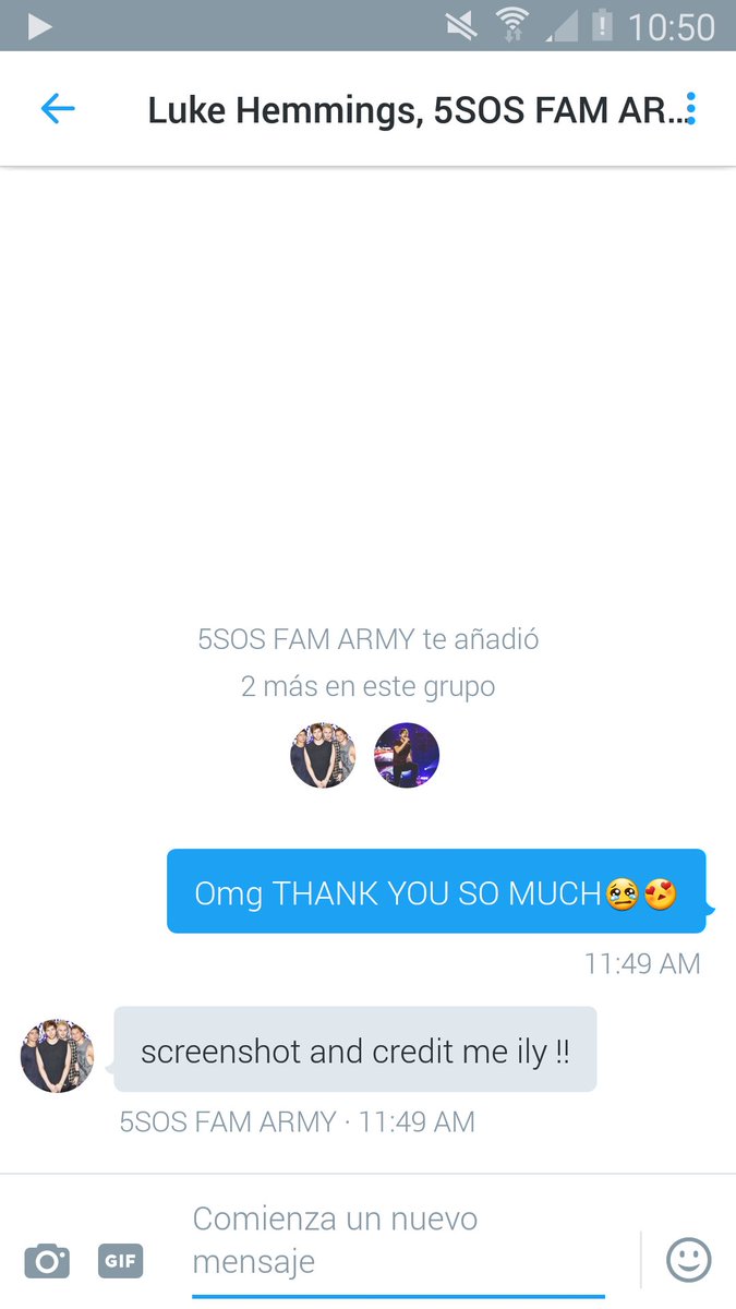 @5SOSFAM_ARMY  FUFUFUFUF THANK YOU SO MUCH FOR THIS DM WITH <a href="/Luke5SOS/">Luke Hemmings</a>  😍😍😍😍