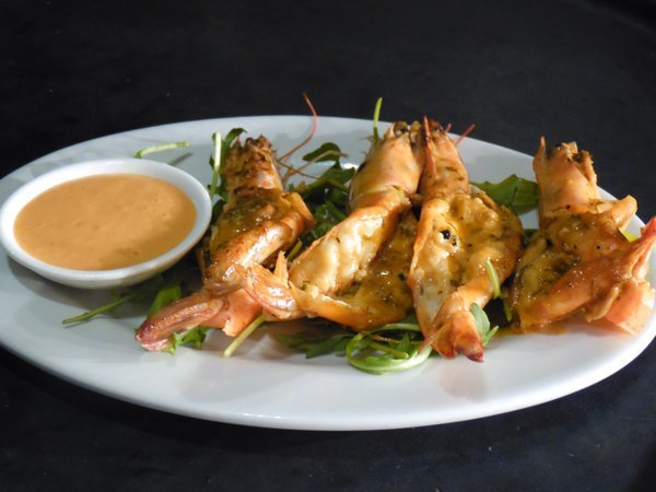 Tiger prawns w/ chilli &amp; garlic butter - a delicious starter or perfect bar snack #HappyHours 5-7pm daily #Foodies