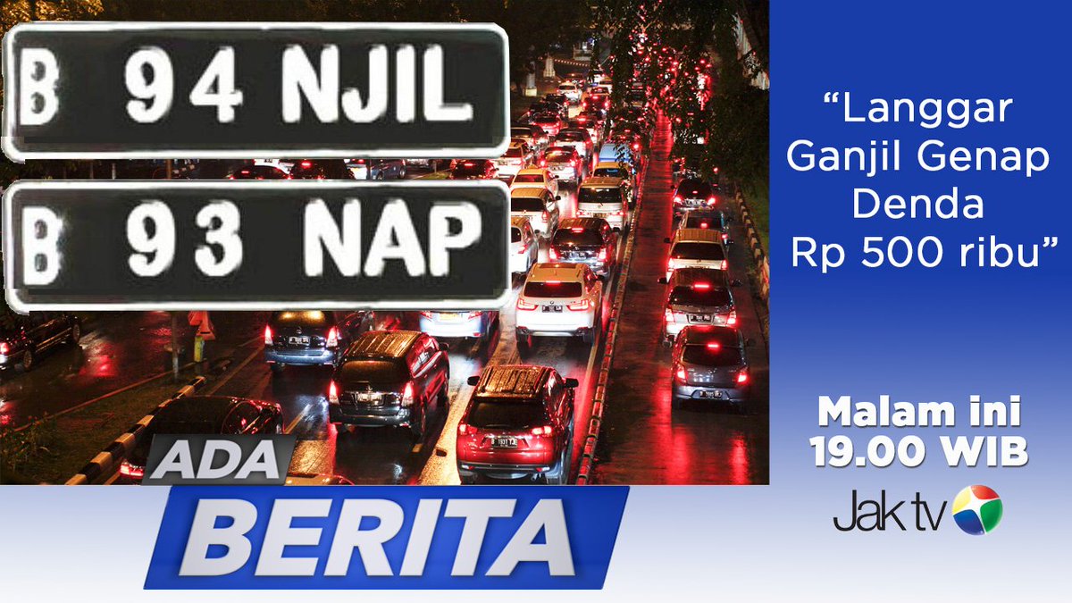 Ada apa ya dipenerapan ganjil genap hari ini?Ingin tahu sobat Jak? emukan perbincangannya di #dialogpetang hari ini.