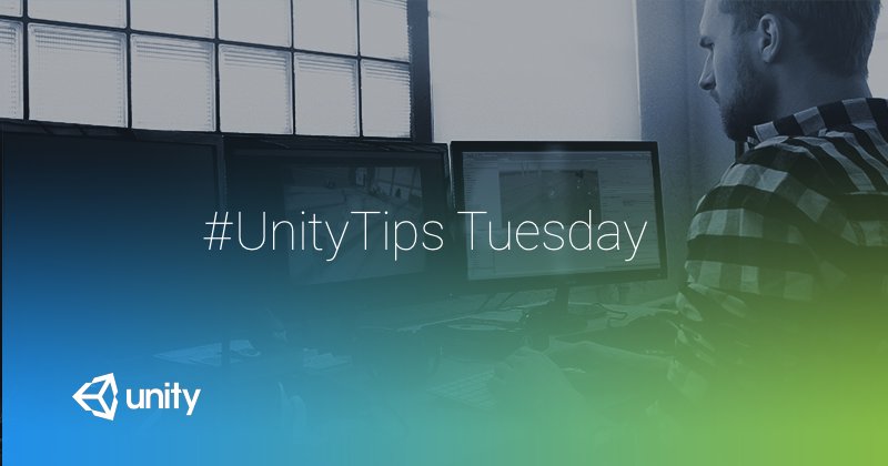 unitygames's tweet image. It&apos;s #unitytips Tuesday time! Share all your favorite useful bits of info on how to get the most out of our engine!