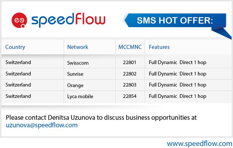Speedflow's tweet photo. Dear Partners! 
#Speedflow is pushing Direct #SMS route for Switzerland.  
For more information contact our manager: https://t.co/H8oQDkIr67