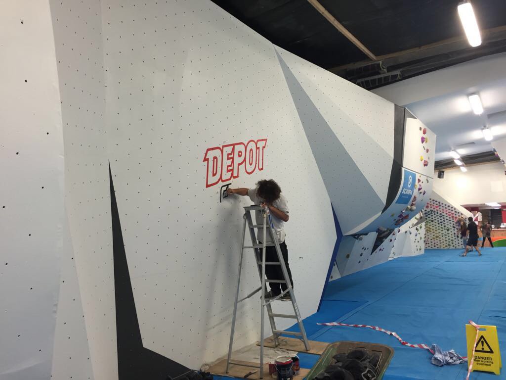 DepotLeeds's tweet image. Gary Timms putting the final touches to our renovations today. #allfinishednow #biggestandbestinleeds