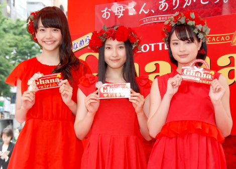 ノンのっち Twitter પર ロッテガーナ 三姉妹 広瀬すず 松井愛莉 土屋太鳳 左から 14年 15年 16年 土屋太鳳と広瀬すずの変化に驚く