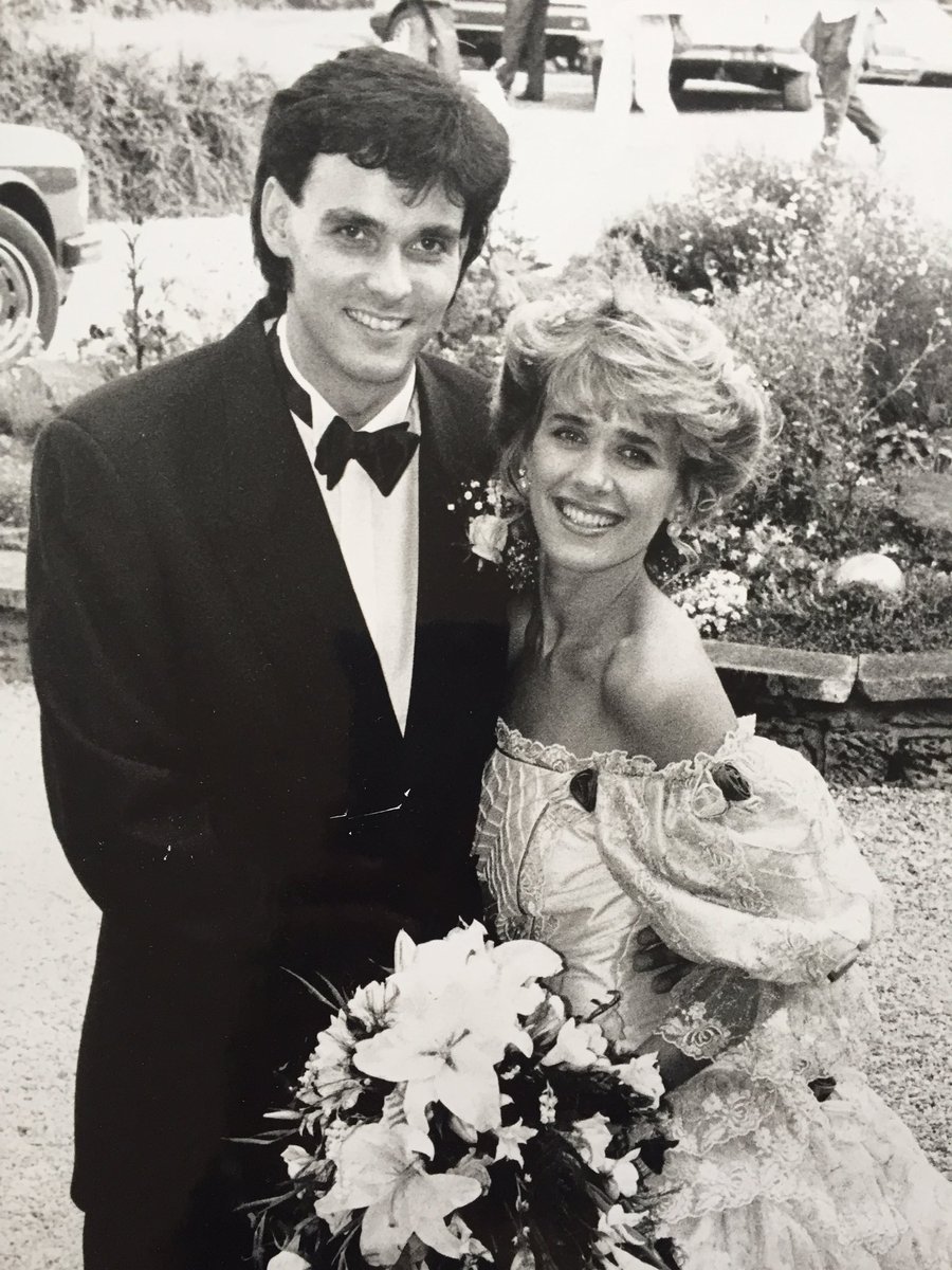 Thanks <a href="/knightajk/">Alex Knight</a> for the last 25yrs, here's to the next 25 #silverwedding #bighair #cradlesnatchedya
