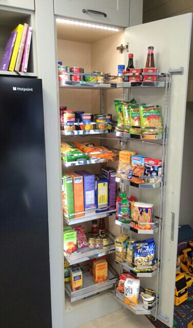 flanaganfits's tweet photo. Check out the Dispensa Tandem Larder on display in Ornan Kitchen's showroom in Co Meath #Kessebohmer #kitchenstorage https://t.co/oE3MDbUdwa