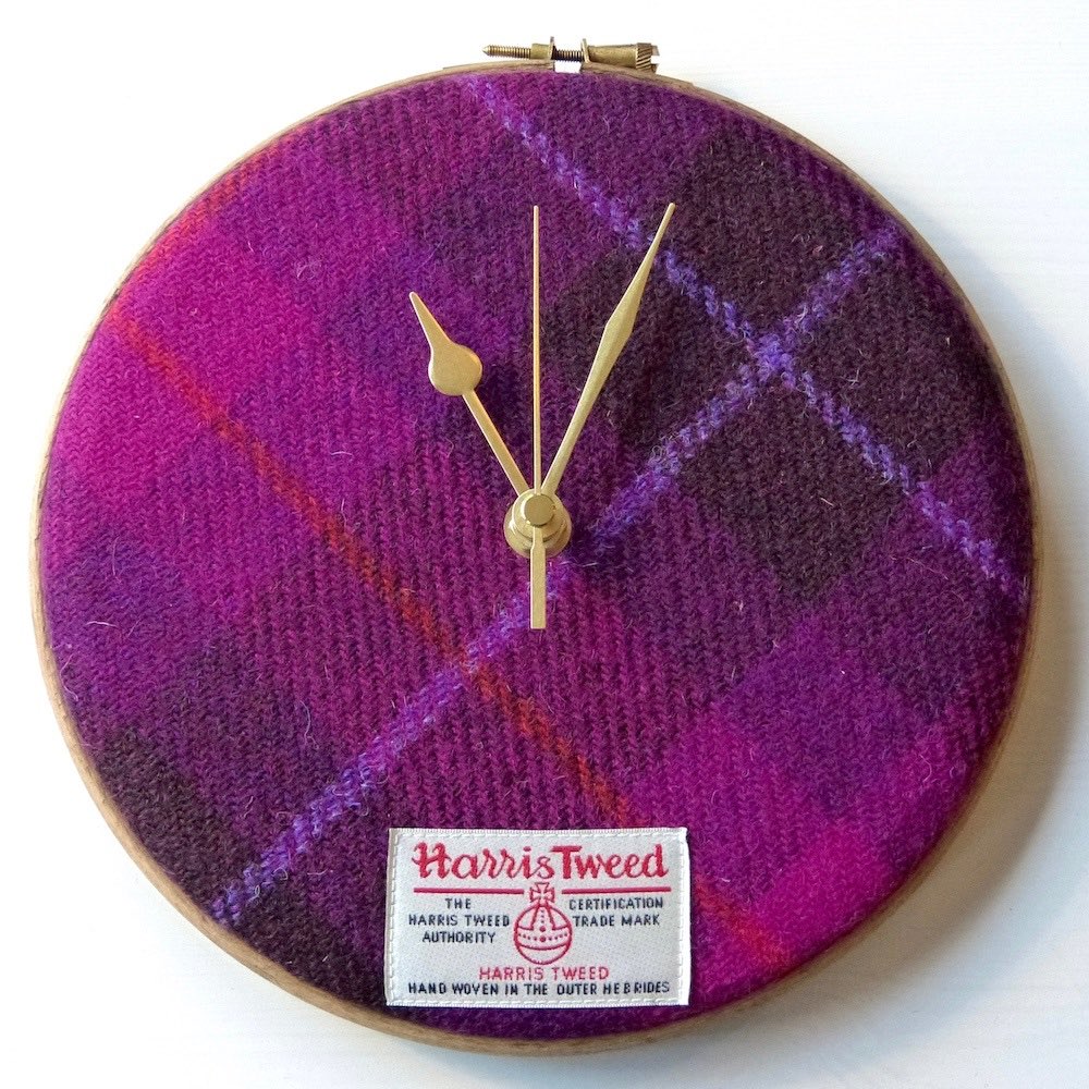 ScottishClockCo's tweet photo. Our handmade Harris Tweed Clocks make the perfect gift for Scottish weddings. 
Shop here:
https://t.co/k8Y0p6GMNE https://t.co/ONlhlPpWw2