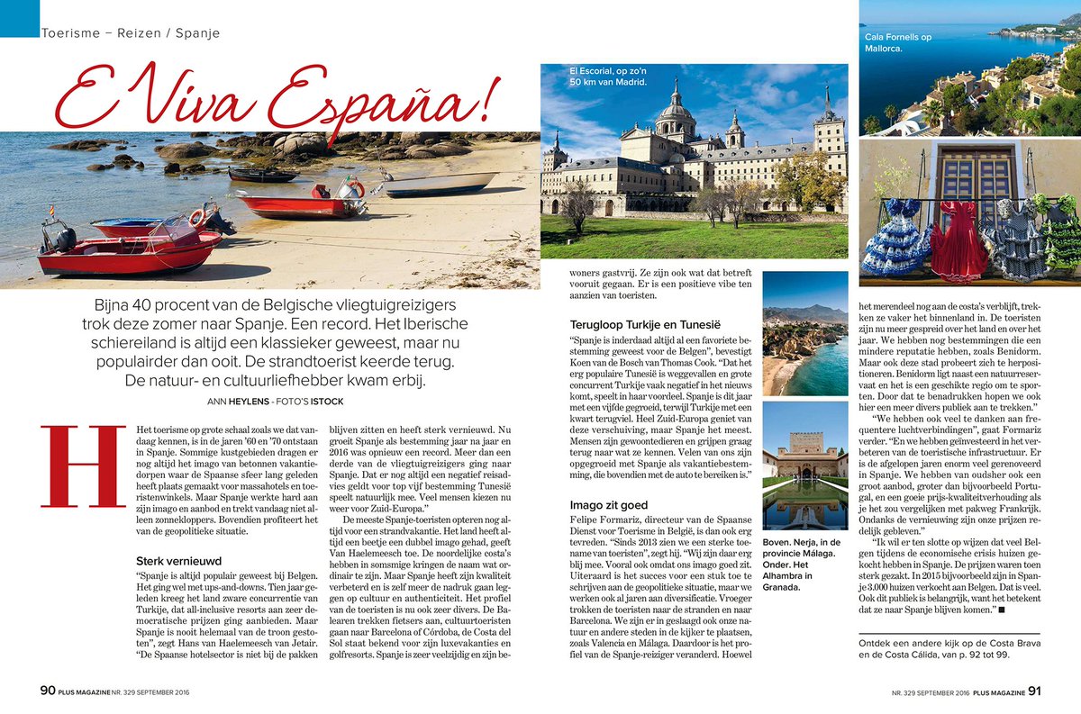 Renovated hotels, geopolitical situation, attracting culture, cycling, golf tourism. @Spain is hot! <a href="/Plus_magazine/">Plusmagazine</a>