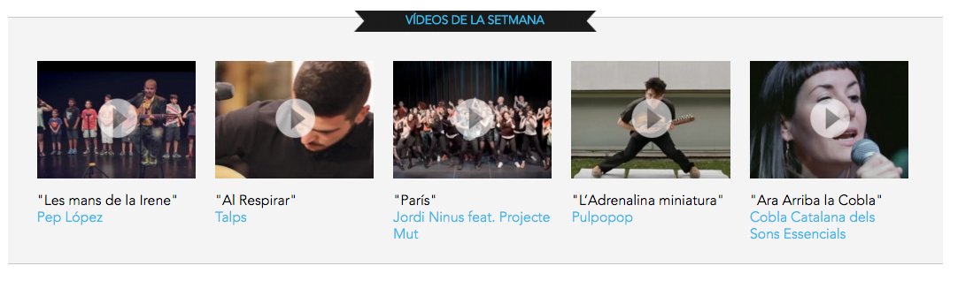 Fes un cop d'ull als videoclips de <a href="/JordiNinus/">Jordi Ninus</a> @talpsoficial <a href="/ElsPulpoPop/">P U L P O P O P</a> <a href="/SonsEssencials/">SonsEssencials</a>
enderrock.cat/edr/numero136/…