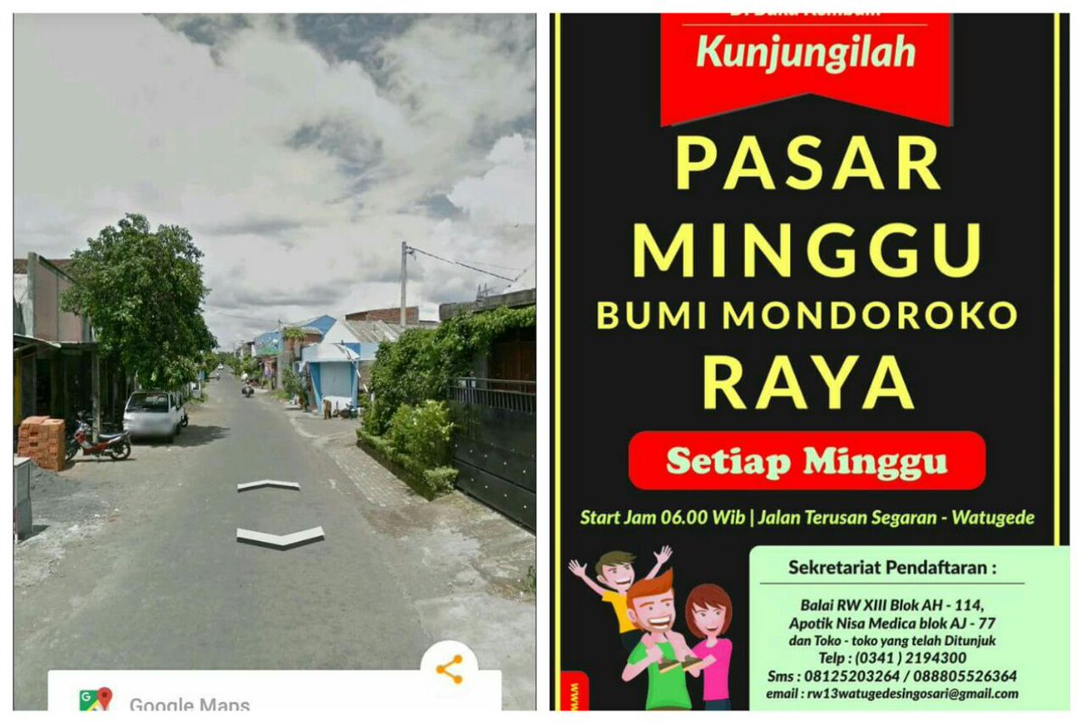 Masih dibuka pendaftaran Stan Pasar Minggu BMR Watugede . CP ( 0341 ) 2194300 <a href="/SingosariMalang/">Singosari Malang #AyasOngisiras</a> <a href="/WisataKabMalang/">IG:Disparkabmalang</a>