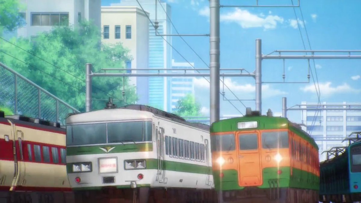 きうまる Rail Wars 日本國有鉄道公安隊 1話その1 1系 115系 185系 1系 数多くの伝説を作った鉄道アニメのrailwarsです 2 4枚目は電車が架線集電しない例のシーン アニメ鉄