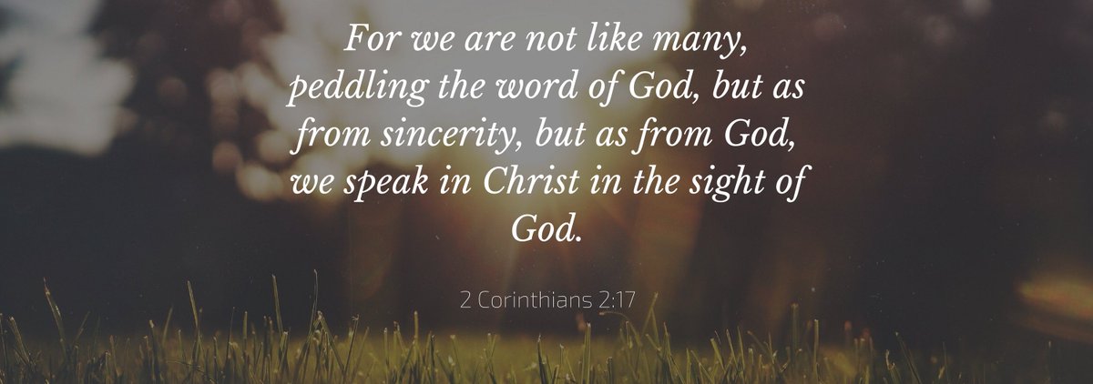 c3Creemore's tweet image. #2Cor2:17 #speaklife