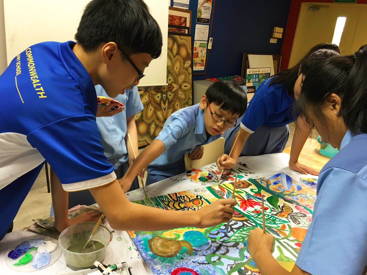 In our ArtClub today: Celebrating the artist's #mindset 'Engage & Persist' whatever you do! #habitsofthemind @CWSSsg