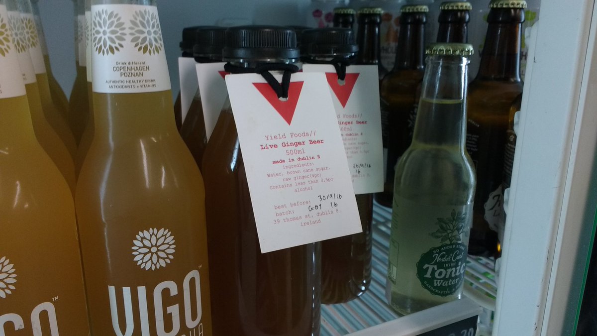 Yield live ginger beer now available @Greendoorpantry @GreenDoorMarket #fermented #healthyfood #healthbuzzer