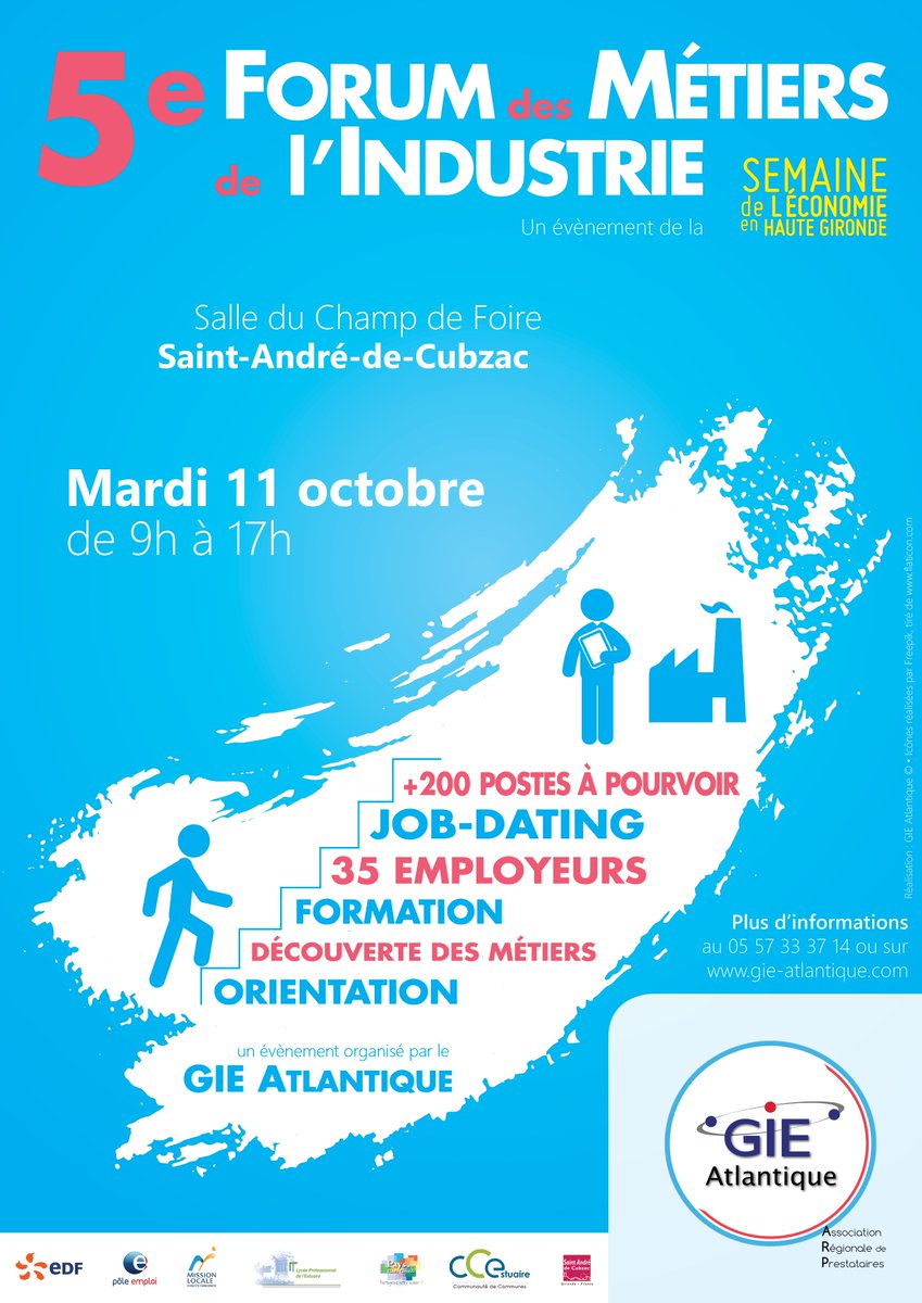 <a href="/Institut_IFCEN/">IFCEN</a> participera le 11/10/2016 au 5e forum des Métiers de l'Industrie organisé par le GIE Atlantique.