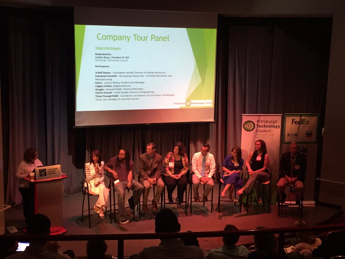 Learn21Tech's tweet image. #stem2work company tour panel