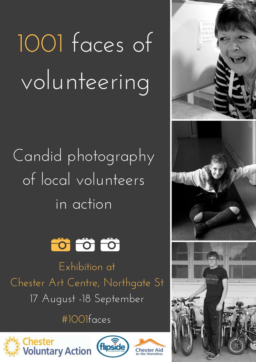 Cheshire West Voluntary Action (@cwvolaction) on Twitter photo Great news! #1001Faces #volunteer photo exhibition now on until Sun 18 Sept <a href="/CreativeChester/">CREATIVE CHESTER</a> Great news! #1001Faces #volunteer photo exhibition now on until Sun 18 Sept <a href="/CreativeChester/">CREATIVE CHESTER</a>