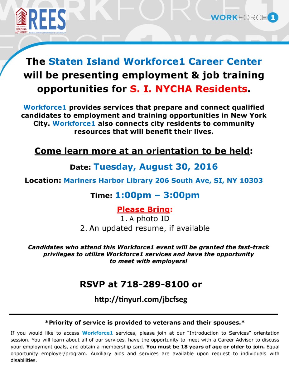 Workforce1 (NYCWorkforce1) Twitter