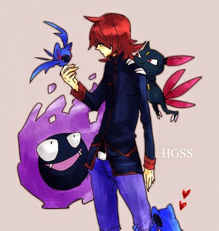 RedHaired_Boy's tweet photo. Silver yawned in the morning light while his Pokémon flocked around him. He never did understand their love for him+ https://t.co/hqmNVXnK8o