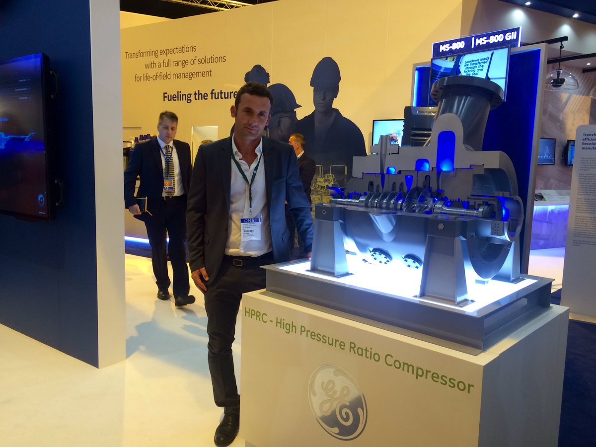 fed_ant's tweet photo. Our Sr Engineering Manager Giuseppe Sassanelli presenting HPRC technology at #ONS2016  @ge_oilandgas @GEperilfuturo https://t.co/WJsAMR4p4m