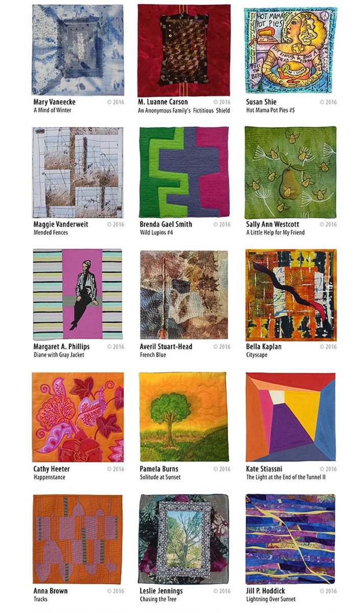SAQAart's tweet photo. SAQA Benefit Auction is coming! Which #artquilts will you collect? https://t.co/CyoYuijthT #SAQAauction https://t.co/Rw73yuQHmT