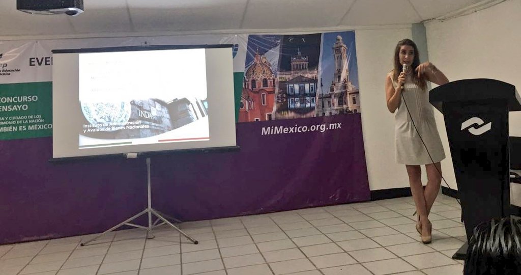 INDAABIN's tweet image. Preámbulo del concurso de Ensayo sobre Patrimonio Fed. la Pdta. del Instituto, @PerezSoraya presenta al #INDAABIN