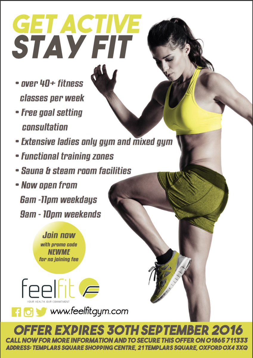 September Offers - Available at Feel Fit Gym #Oxford #fitness #newyou #studentoffer #feelfit