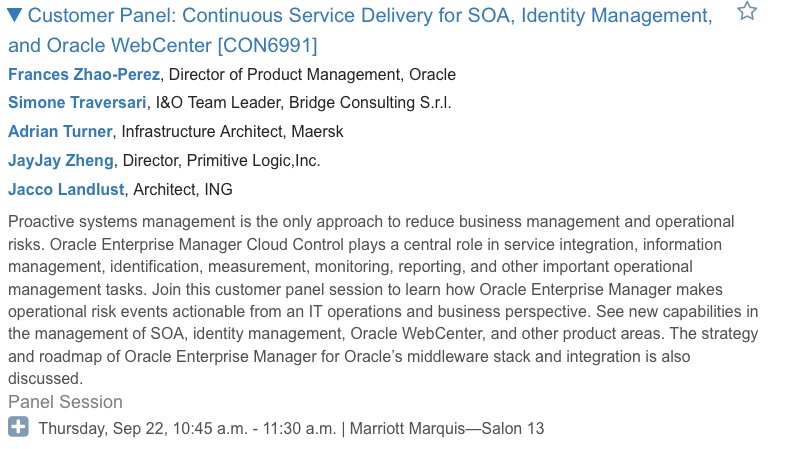 mbettini64's tweet photo. Bridge Consulting sarà presente all' OOW 2016 a San Francisco relativa al Oracle Enterprise Manager Cloud  Control. https://t.co/L68h2l2iZh